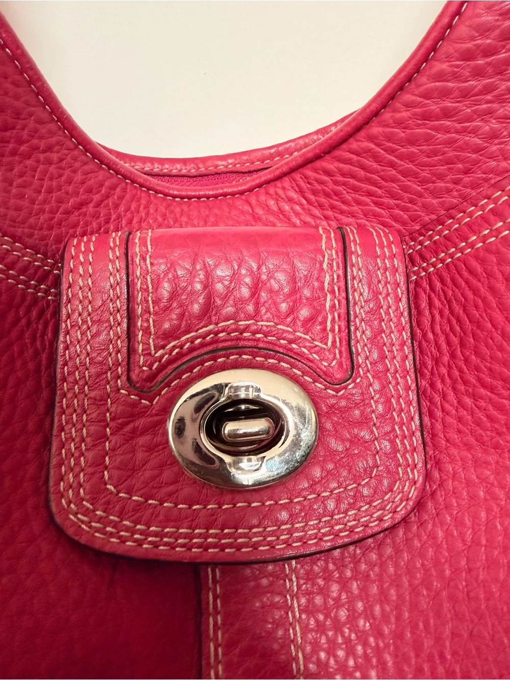 Coach pebbled shoulder bag